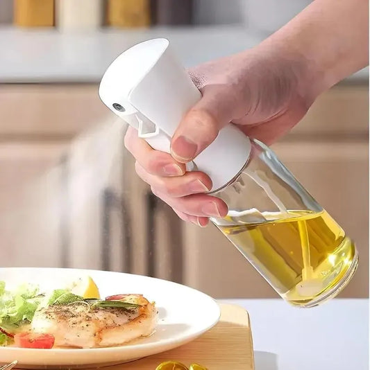 Premium 220ml Glass Oil Spray Bottle – Kitchen Cooking Mister for BBQ, Air Fryer & Salad 🫒✨